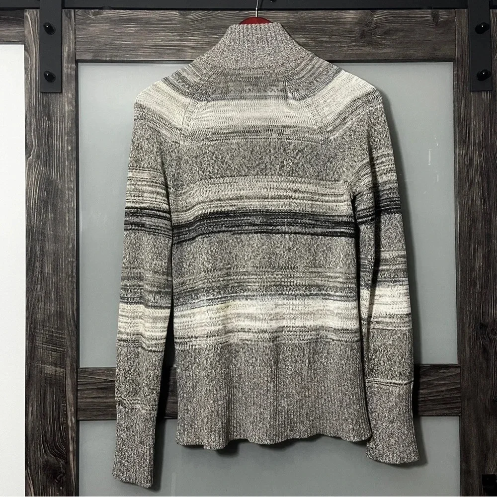 Eddie Bauer Grandmacore Women's PM Cotton Sweater Cardigan Chunky Full Zip